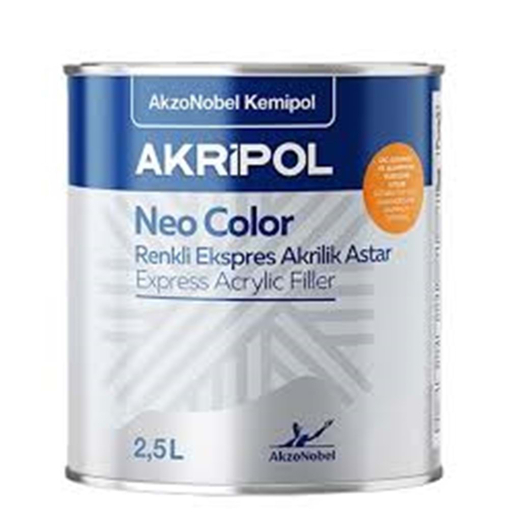 2K AKRİPOL 2K NEO SİYAH COLOR RENKLİ ASTAR 2.5 Lt