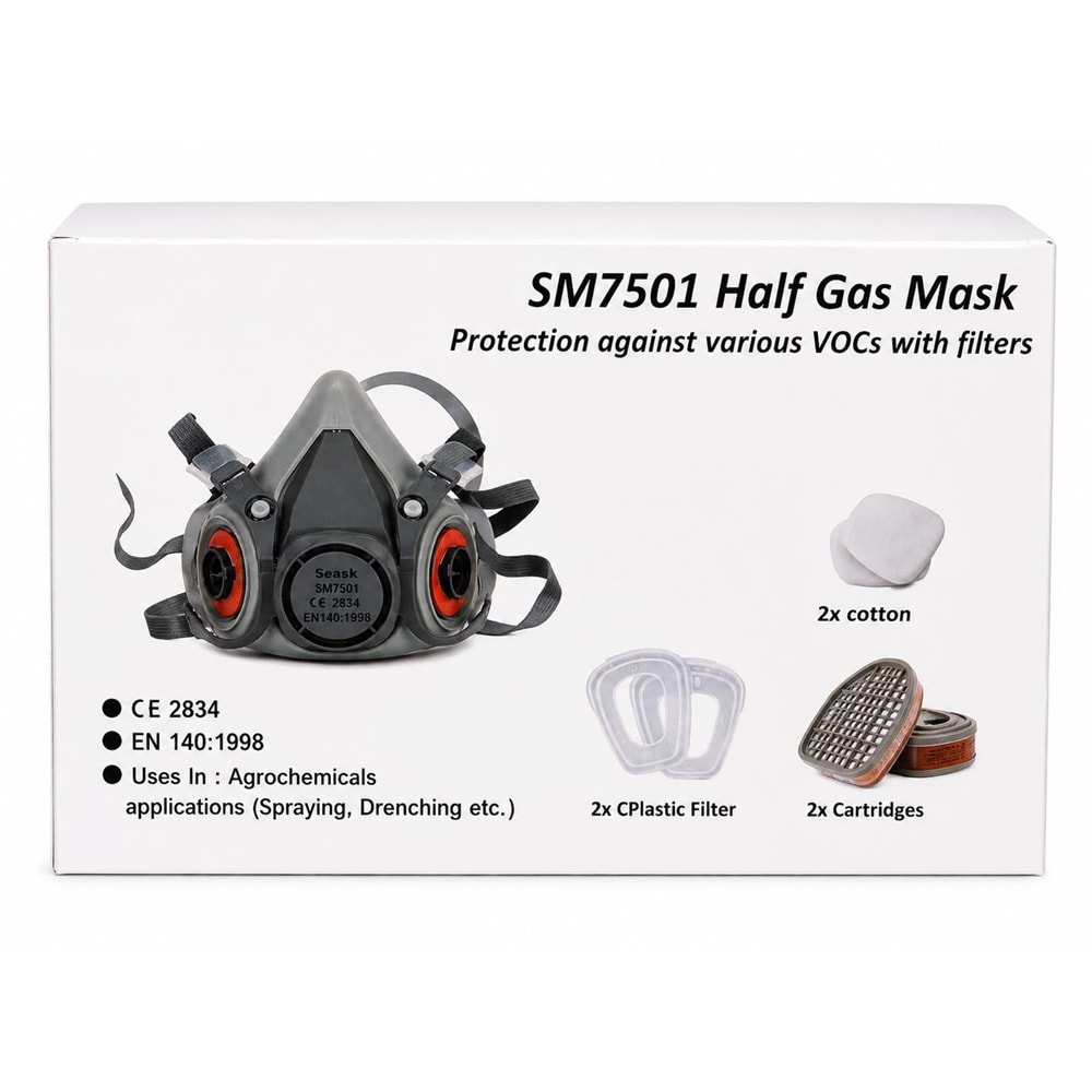 HALF GAS KÖMÜRLÜ BOYA MASKESİ