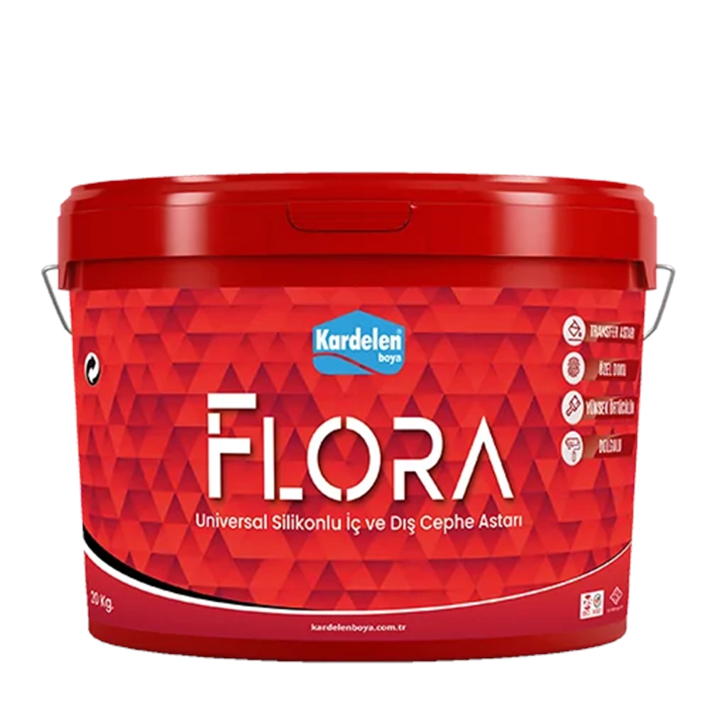 FLORA ÜN. SİLİKONLU İÇ.DIŞ ASTAR BEYAZ 3,5KG