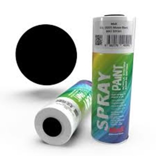 MxS SPREY BOYA 400 ML PARLAK SİYAH