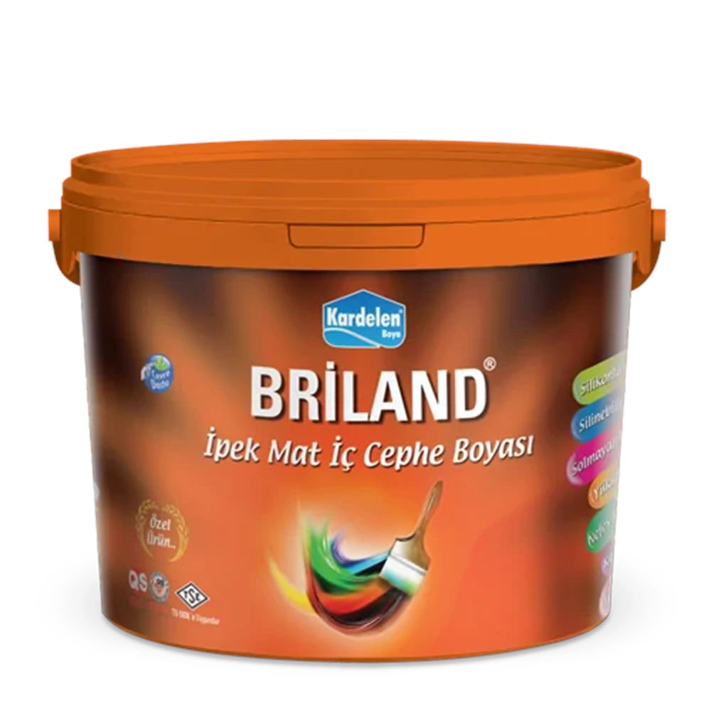 BRİLAND SİL. İPEK MAT İÇ CEPHE BOYASI B BAZI 3,5KG